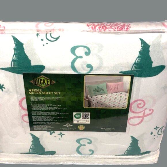 Wicked Queen Sheet Set OEKO-TEX Elphaba Galinda Witch - Picture 4 of 4